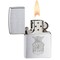 Zippo 2024 Zippo Brushed Chrome, Air Force Crest, Pewter Emblem ZIP-280AFC - alternate 3